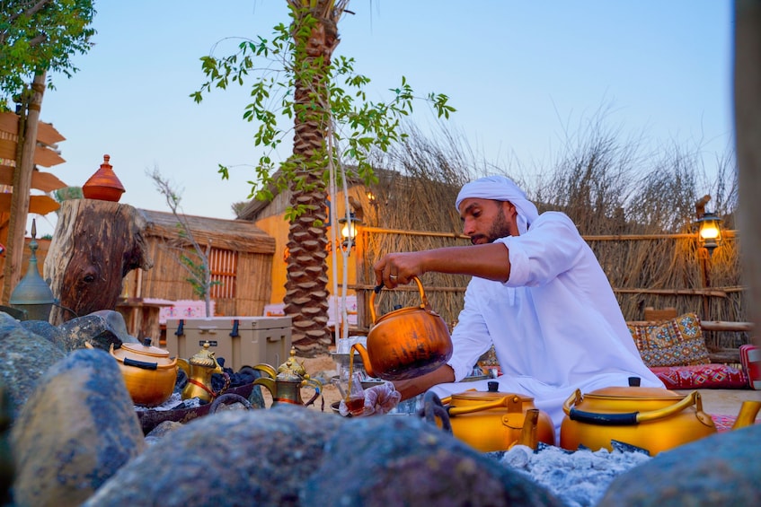 Dubai Sunset Camel Trek with BBQ Dinner