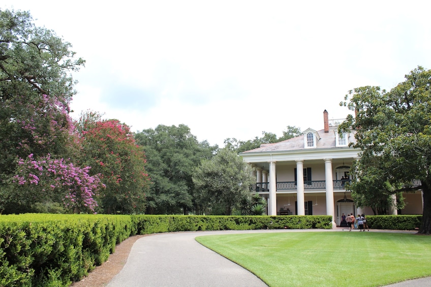 Day view of the Oak Alley Plantation 