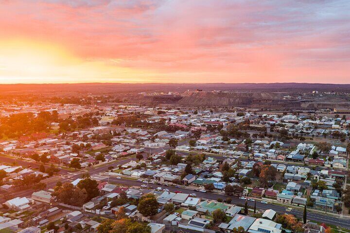 Broken Hill at sunset
