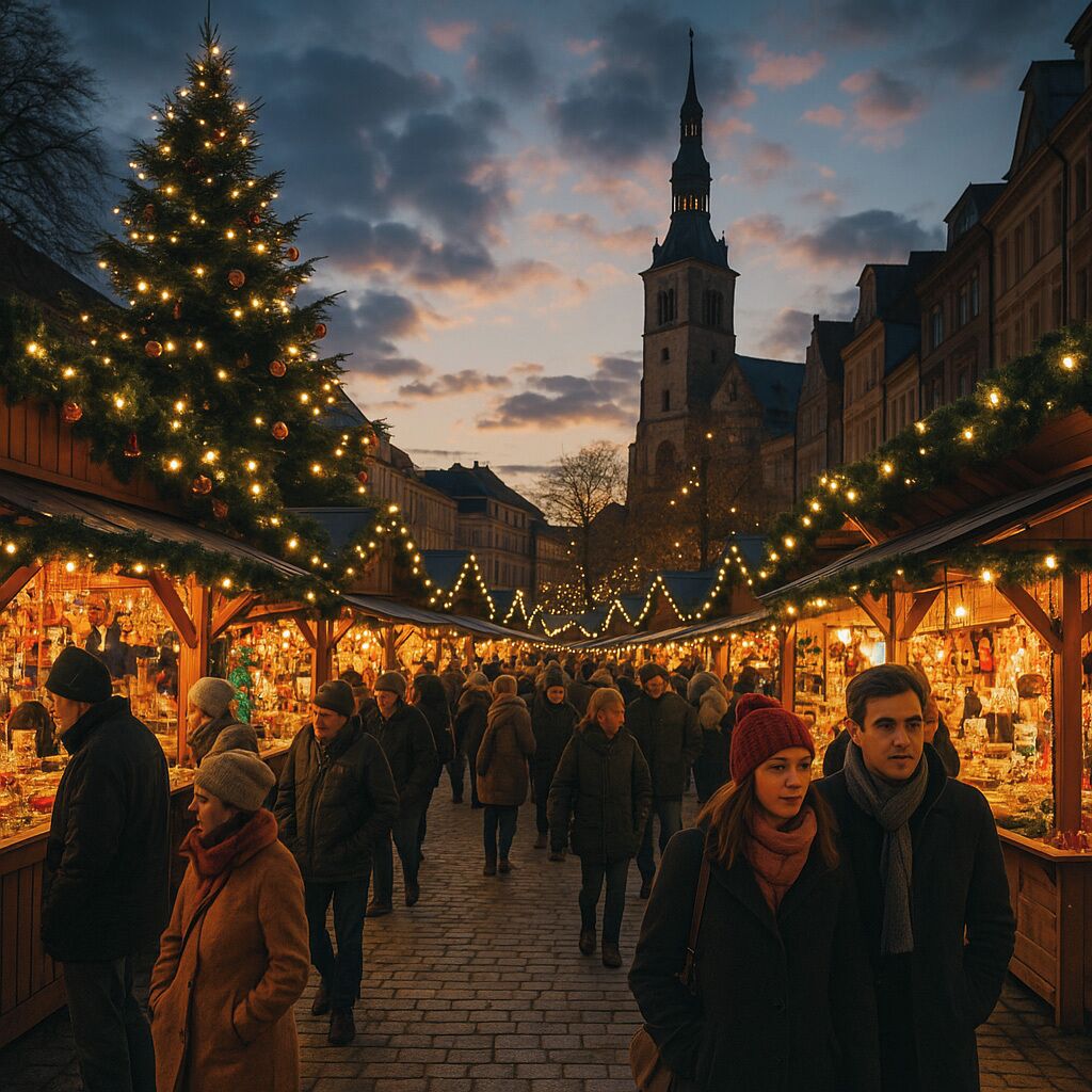 Paris La Defense Christmas village VIP excursion from Disneyland & Paris  