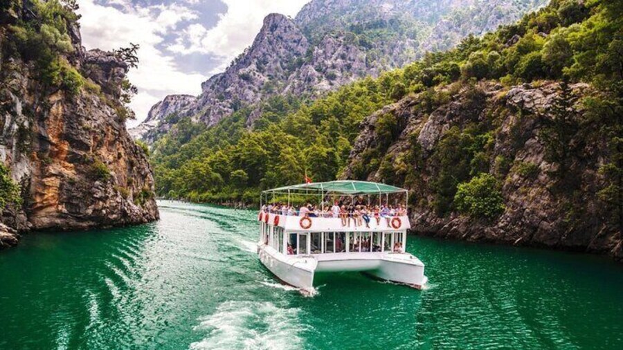 Antalya Green Canyon Boat Tour and Swimming