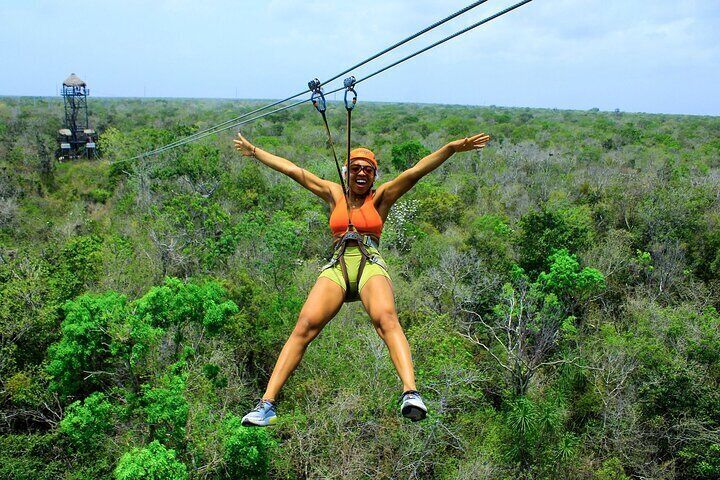 Cenote Adventure in Puerto Morelos with ATV and Zipline