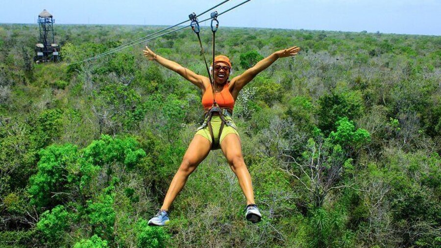 Cenote Adventure in Puerto Morelos with ATV and Zipline