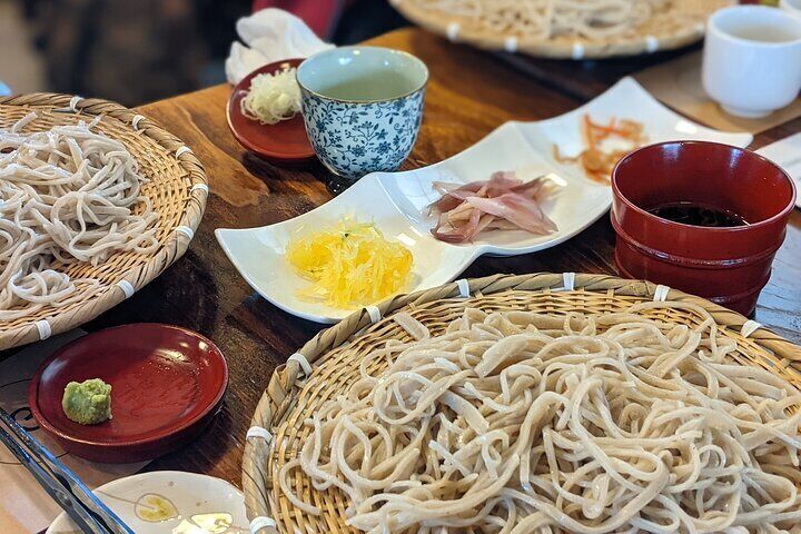 Handmade Soba Making & Fresh Wasabi Lunch 