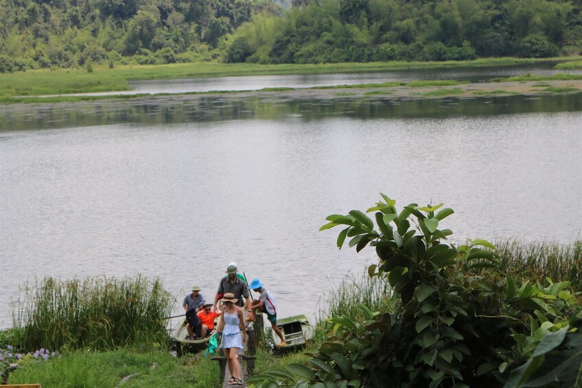 Group getting ready to kayak at Cát Tiên National Park
