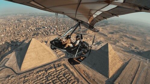 Microlight Flight Experience over The Giza Pyramids in Egypt