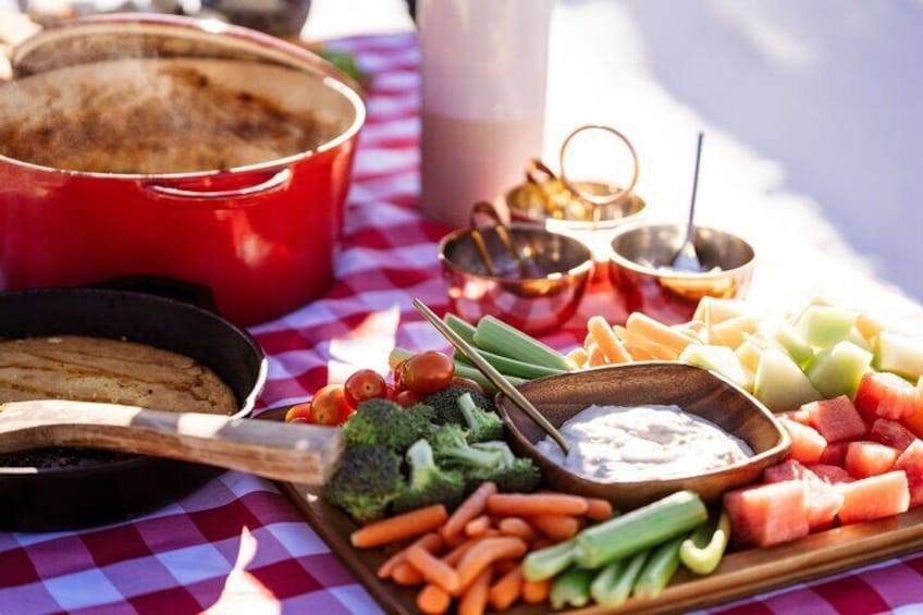 Hot Lunch Served at a Local Ranch