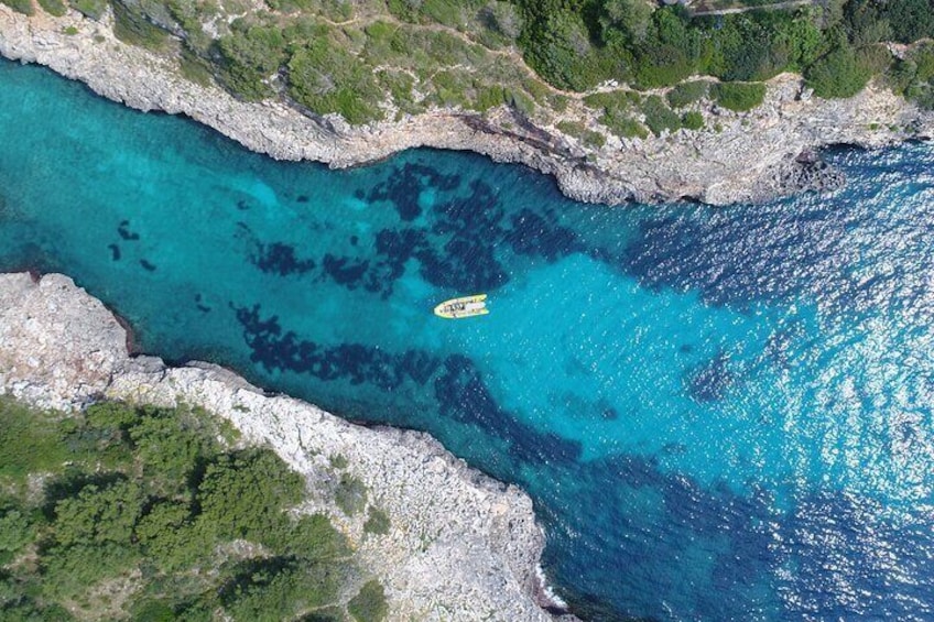 Boat trip through Virgin Coves of Mallorca