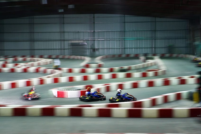 Indoor go kart track in Dubai