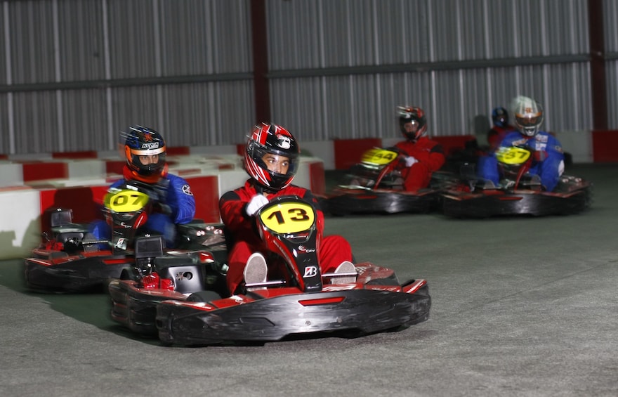 Go kart drivers in Dubai