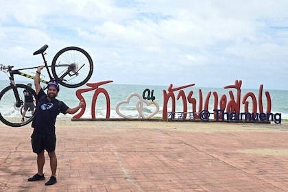 Thai Mueang Beach and Waterfall Eco Bike Relax Tour from Khao Lak