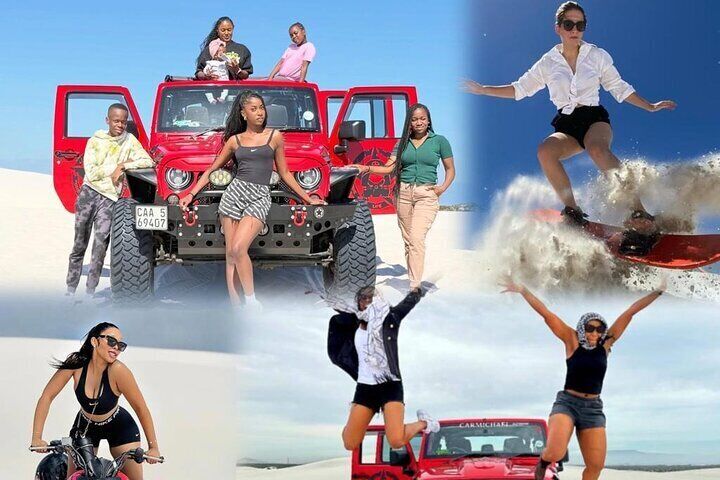 Ultimate Jeep 4x4 sandboarding tours cape town Atlantis Dunes