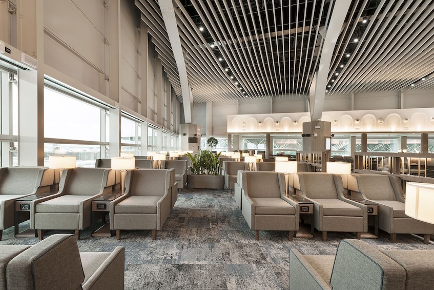 Premium airport lounge at Leonardo da Vinci-Fiumicino Airport