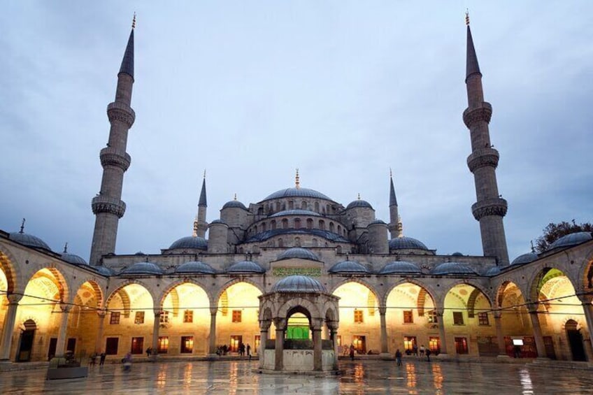 Blue Mosque inner courtyard, Istanbul