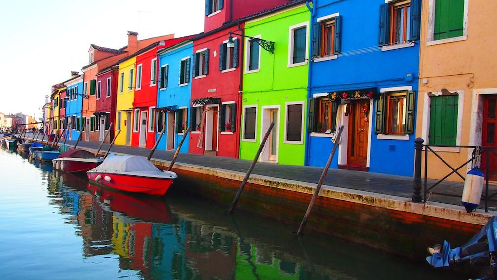 Colorful houses on Burano island, Venice, Italy