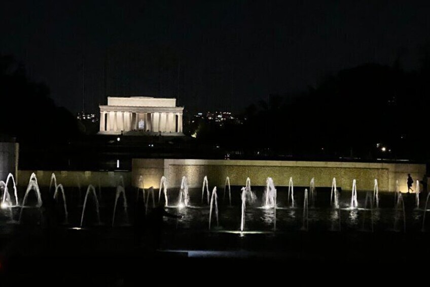 World War II Memorial with Lincoln in the distance