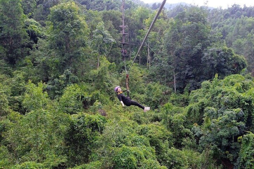 Private Tour To Kong Forest Included ATV and Flying Zipline Activity