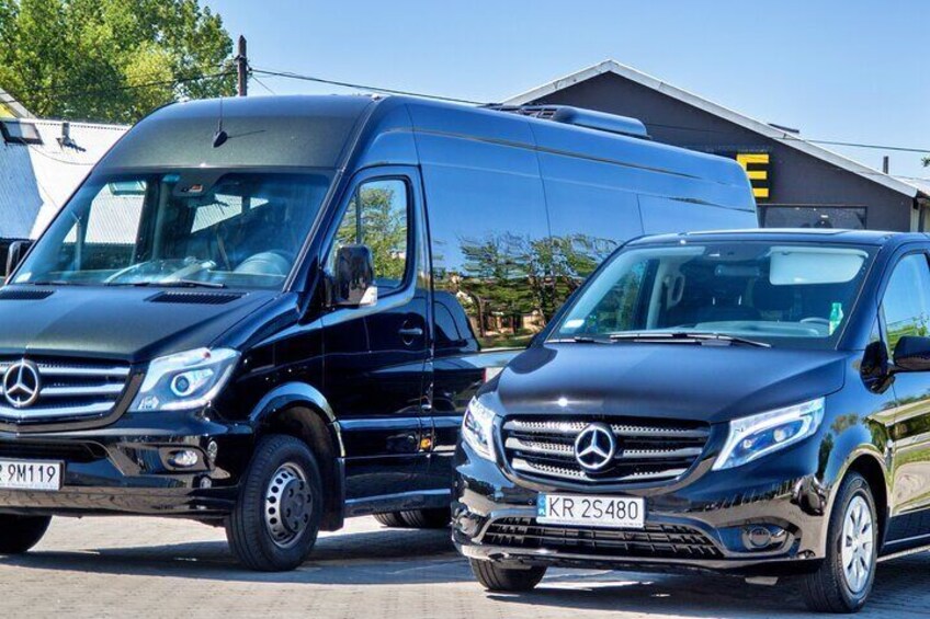 Minibus and minivans fleet