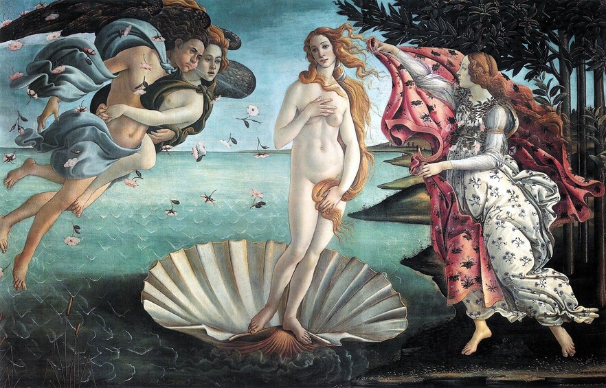 Venus on a half shell