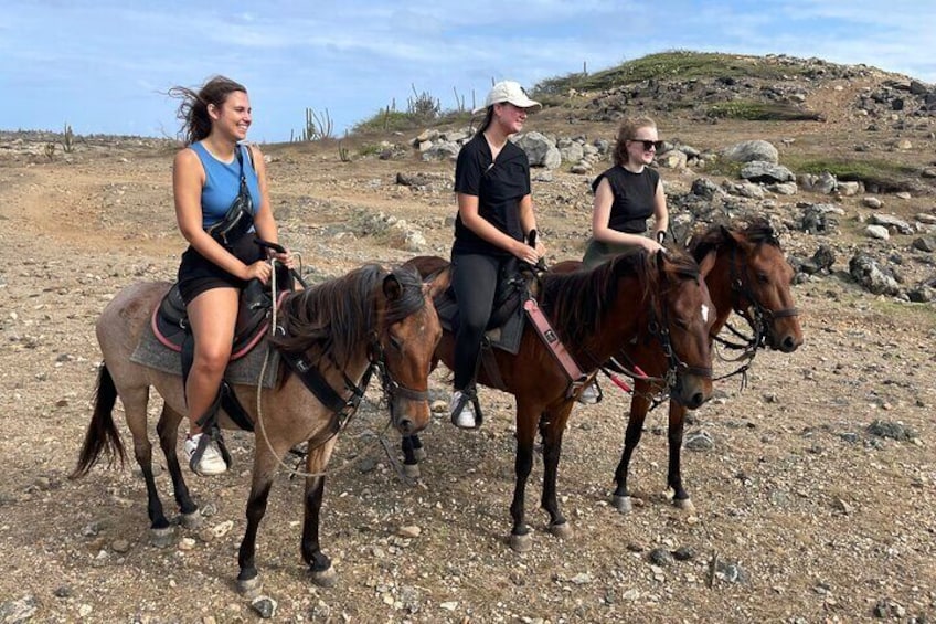 2-Hour Horseback Riding Tour to Little Natural Bridge in Aruba