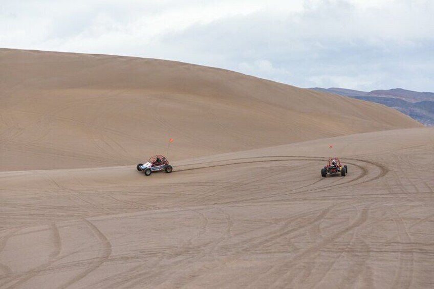 Two BUggies out on the dunes