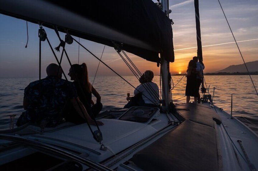 Sunset Sailing and Dolphin Watching in Marbella