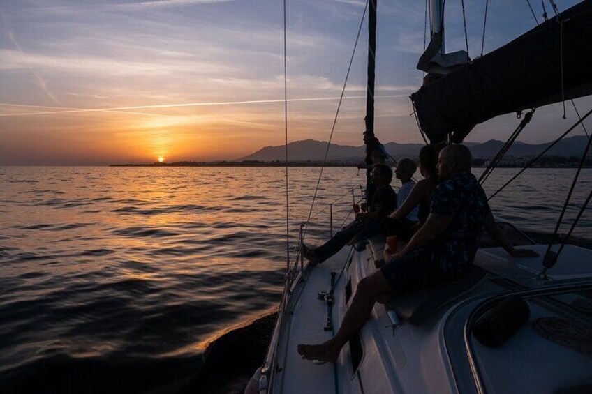 Sunset Sailing and Dolphin Watching in Marbella