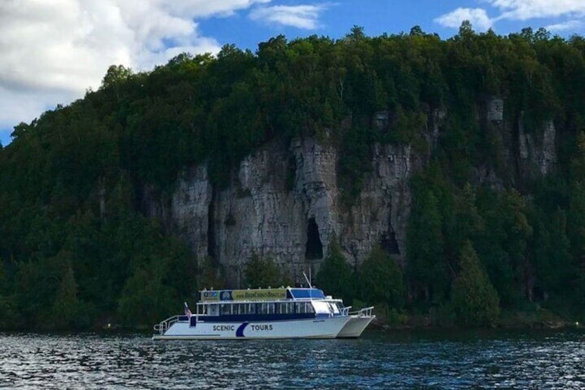 The Nora Door in front of the Niagara Escarpment