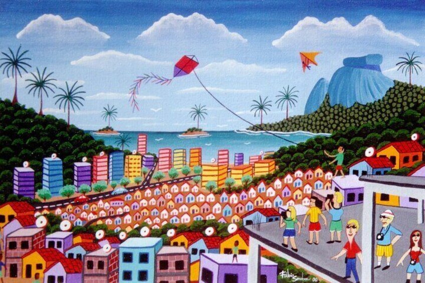 Art by Fabio Sombra, Rocinha view top