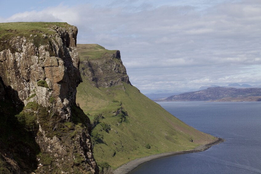 Cliff on the Isle of Skye in Scotland