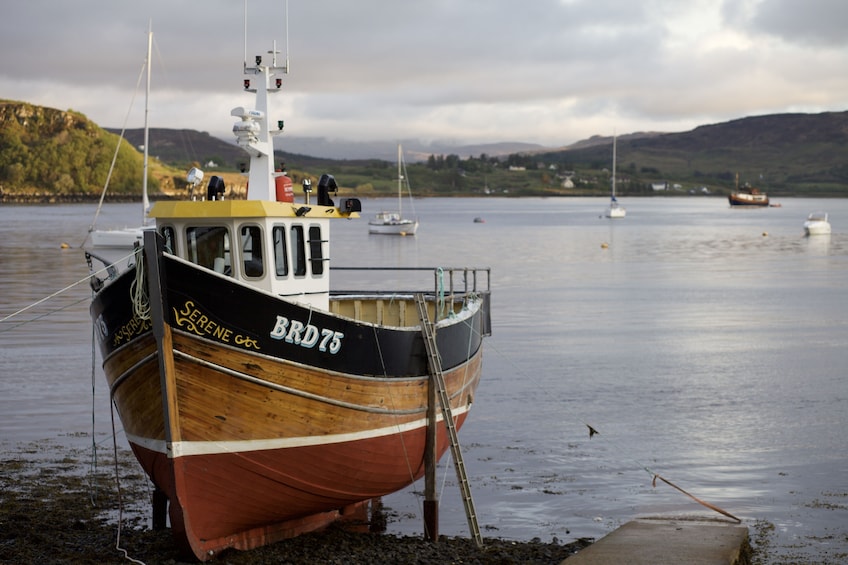 Boat on the Isle of Skye in Scotland