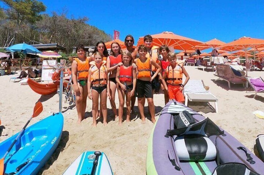 Excursion to the Wild Beach of Fonza by Canoe or Trekking