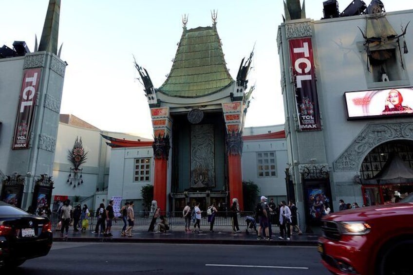 Grauman's Chinese theatre was built in 1926. You can see where many celebrities made hand prints in cement, dating back to the 1930's.