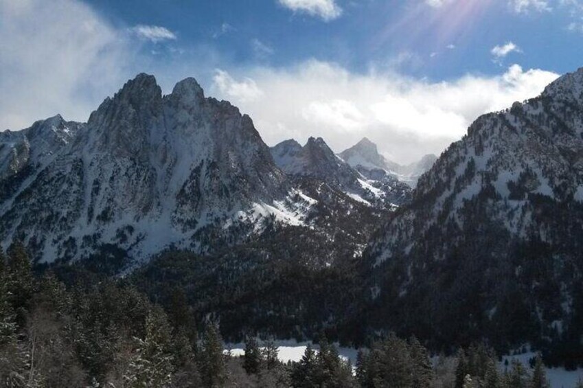 Guided Snowshoe Route in the National Park