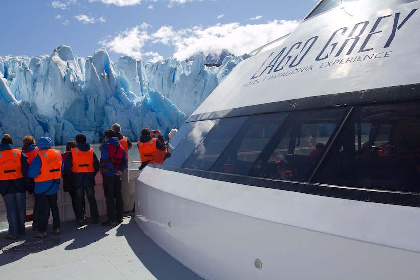 Glacier tour boat in Puerto Natales