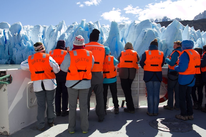 Glacier tour boat in Puerto Natales