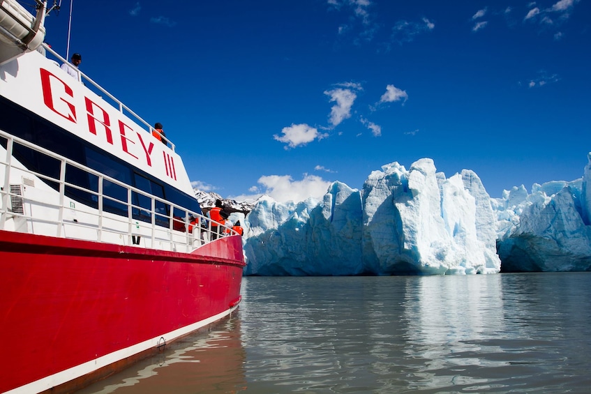 Glacier tour boat in Puerto Natales