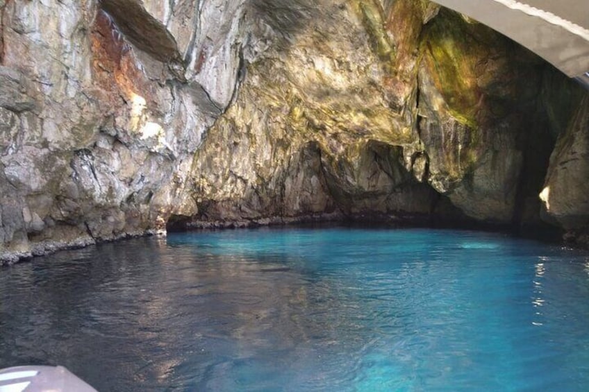 Blue cave tour - 4 caves and sandy beach