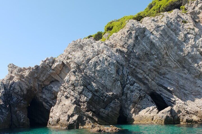 Blue cave tour - 4 caves and sandy beach