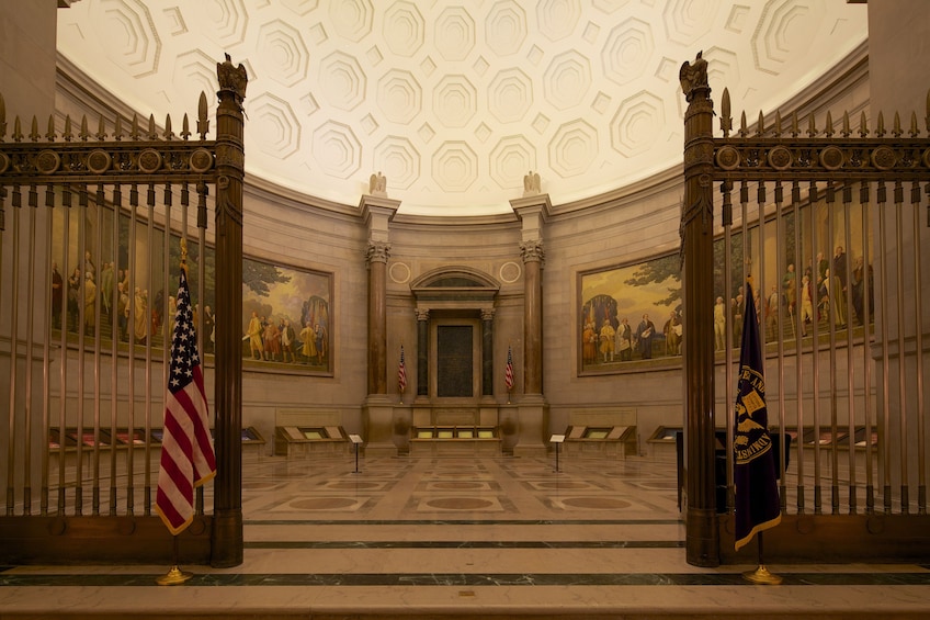 National Archives Rotunda in Washington DC