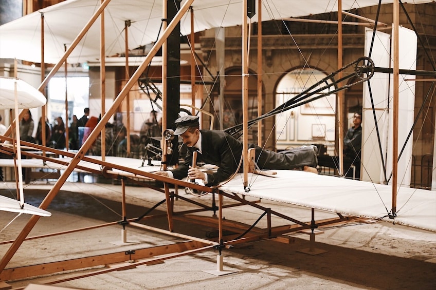 An early airplane at the Smithsonian National Air & Space Museum in Washington DC