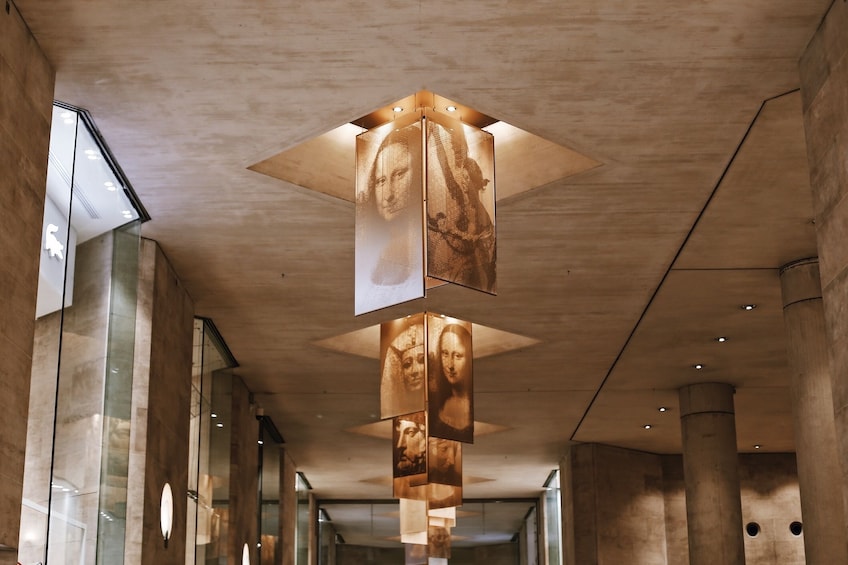 Hall inside the Louvre 