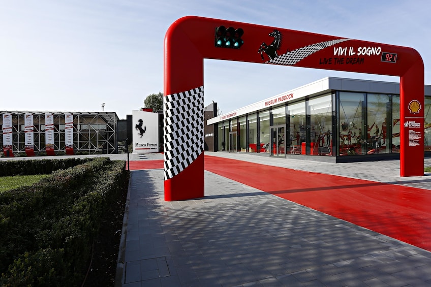 Entrance to the Ferrari Museum in Bologna