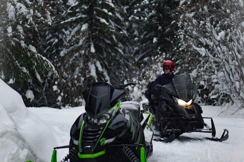 Take a snowmobile ride in Bakuriani
