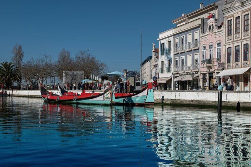 Aveiro Moments: Moliceiro Boat Tour through the Ria de Aveiro.