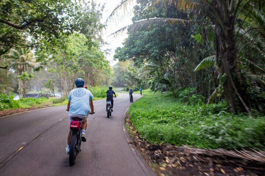 Riding in Volcanoes National Park