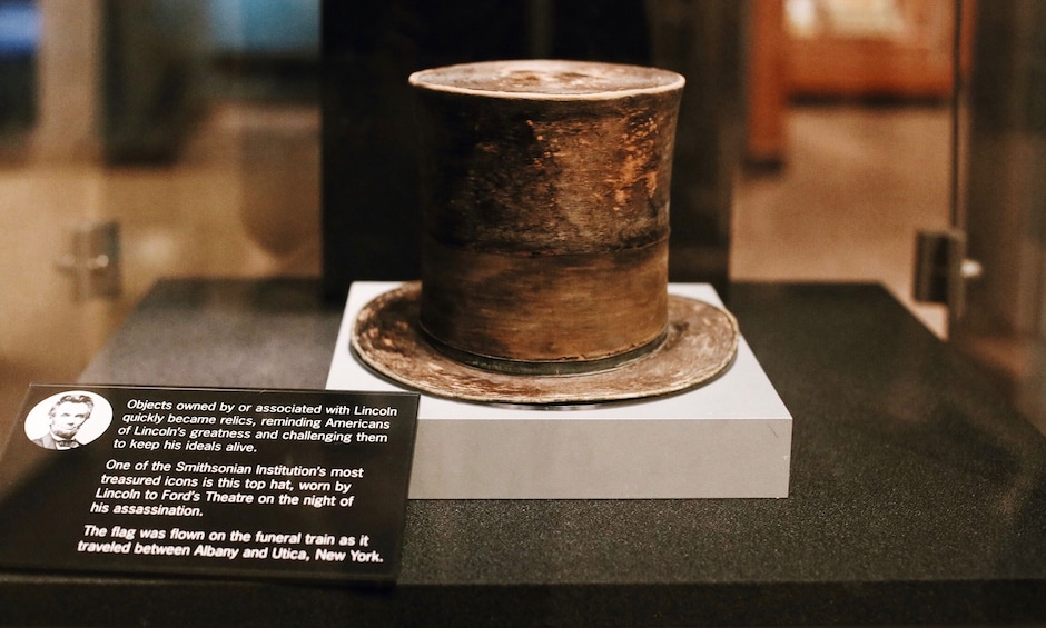 Abraham Lincoln's top hat worn at Ford Theater