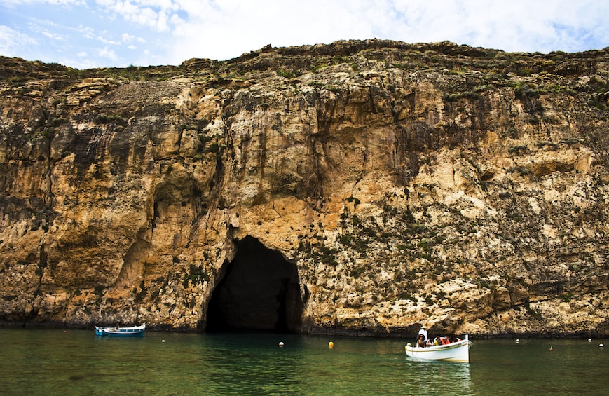 Inland sea cave in Gozo 