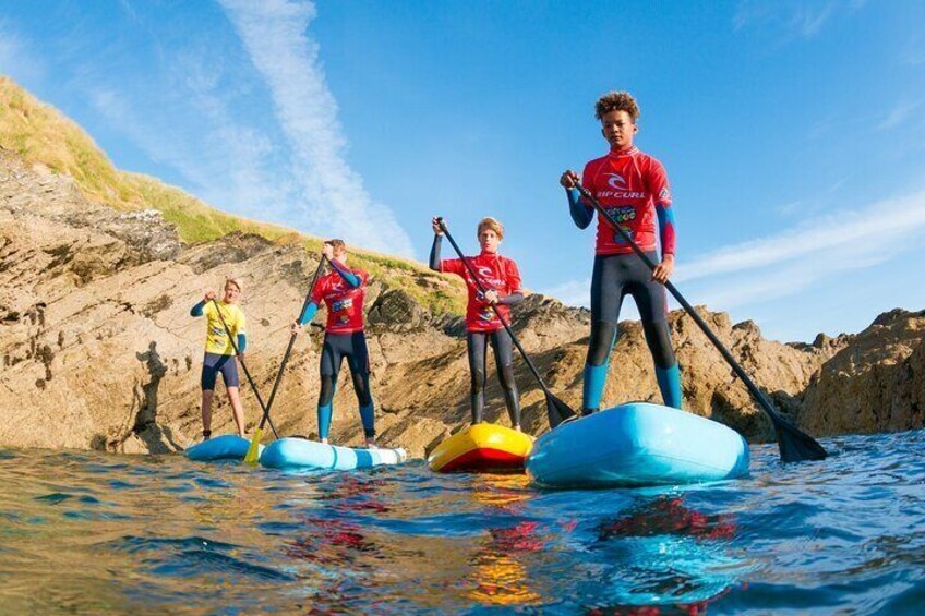 Paddleboarding in Newquay's Coastline