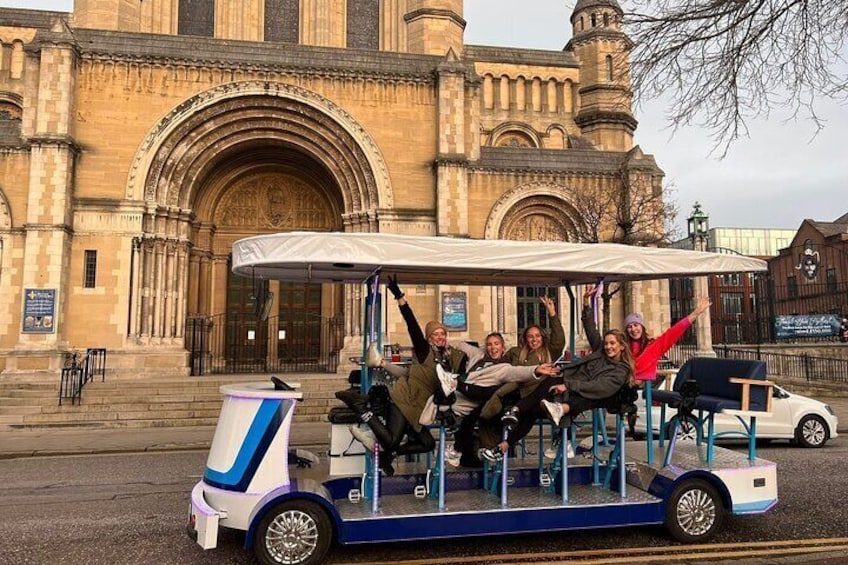 Luxury Pedal Pub Tour of Belfast City (Individual Seat)